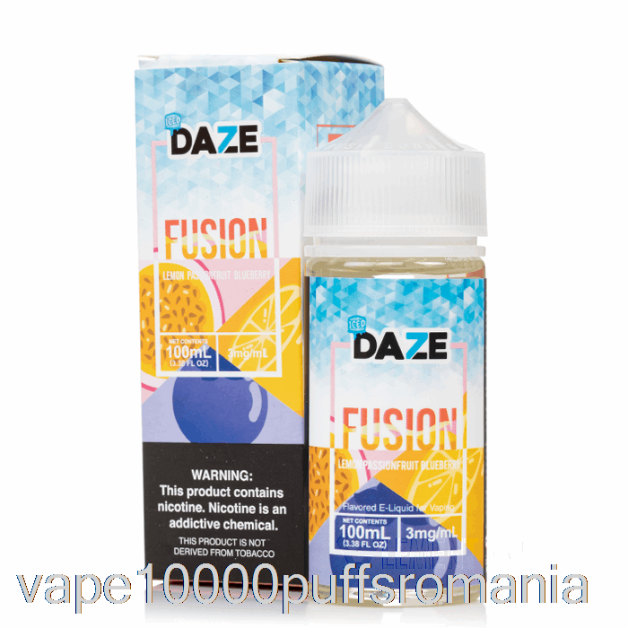 Vape Romania Iced Lemon Fruit Pasiune Afine - 7 Daze Fusion - 100ml 0mg